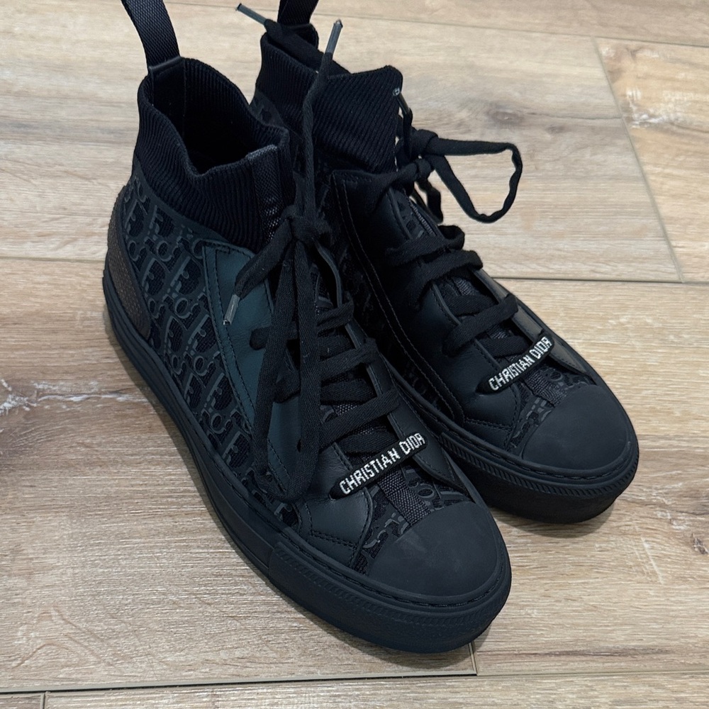 Women's Dior Black High-Top Sneakers